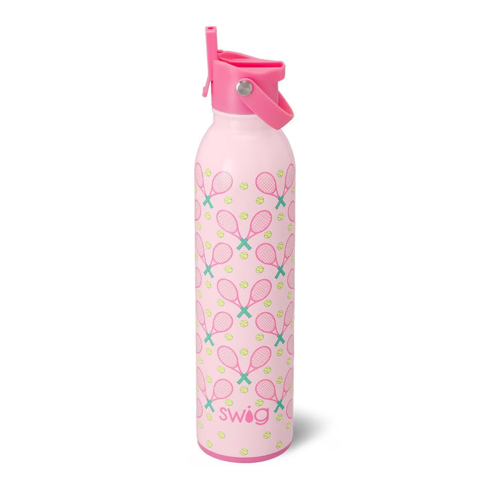 Photo 1 of Swig Life 26oz Insulated Water Bottle, Travel Water Bottle with Straw and Lid, Cup Holder Friendly, Stainless Steel (Love All)