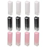 Beaupretty 12pcs Gradient Lip Gloss Tubes Empty Lip Oil Bottles Applicator and Gloss Lightweight Containers for Stylish Storage for All Cosmetic Creations