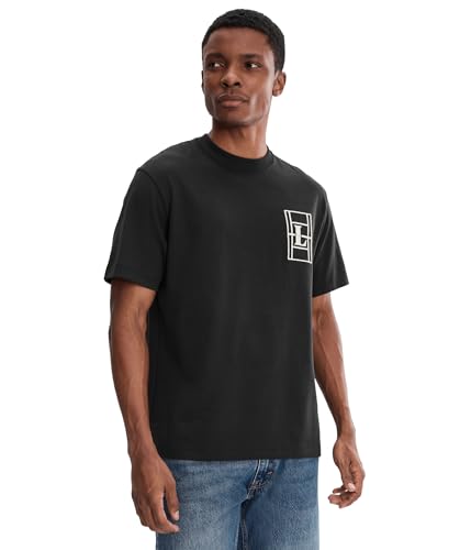 Lacoste, Mens, Embroidered Heavy Jersey T-Shirt, Black, Medium