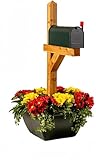 SnapPot Planter Mailbox Wrap - Resin Planter for 4x4 or 6x6 Posts, Extra Large - 24 Inch Forest Green