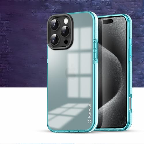 Image of KARWAN Back Cover|iPhone 16 Pro Back Cover |Polycarbonate Material| Full Camera Protection |Perfectly Fit| Case for iPhone 16 Pro - Blue