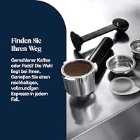 De'Longhi Dedica Duo - Perfetto Kompakte Siebträgermaschine Espressomaschine mit Soft-Touch-Icons, manuellem Milchaufschäumer für Espresso, Cappuccino und Cold Brew, 15cm breit, Weiß (EC890.WI) – Ansicht 8