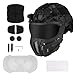 Full Protection Fast Tactical Helmet Set with Detachable Face Mask & Built-in Goggles, Adjustable Airsoft Helmet for Paintball, Outdoor Activities & Cosplay(BCP)