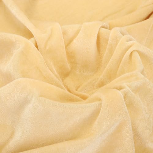 Tissu velours MECCANIXITY 3 verges x 63 po largeur, champagne