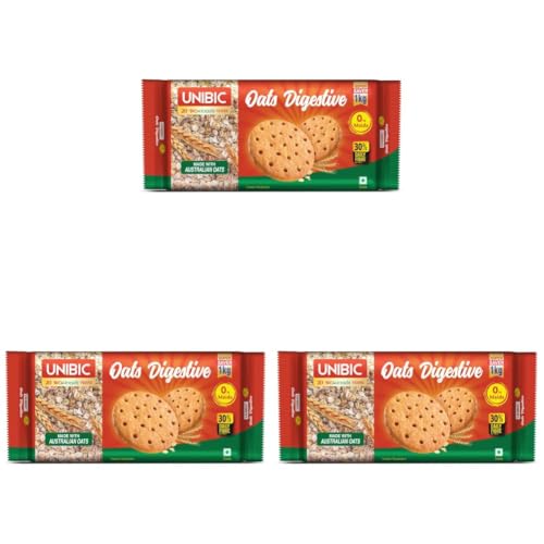 Image of Unibic Oats Digestive, 1kg (Pack of 3)