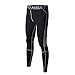 Produktbild FELiCON Herren-Sport-Kompressionshose, atmungsaktiv, Workout-Kleidung, Lauf-Leggings, kühl, trocken, für alle Jahreszeiten (105-Grau,L)