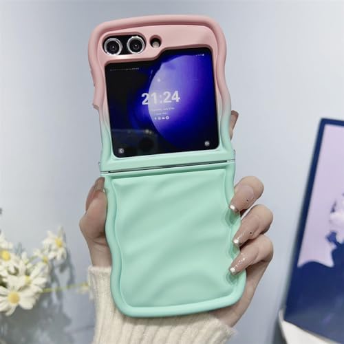 Protection antichoc en TPU rose vert pour Samsung Galaxy Z Flip 5