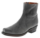  Sendra Boots Herren Stiefelette 7826 Note Lederstiefel Grau 45 EU