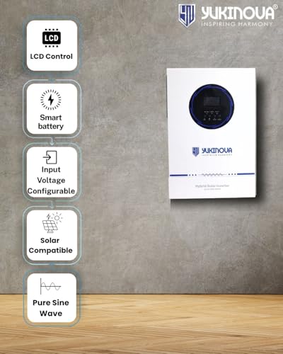 Image of Inverter Online Hybrid 6.2 kVA | Pure Sine Wave | Solar + Grid + Battery Hybrid UPS | Smart App Control | Home & Office Heavy Load