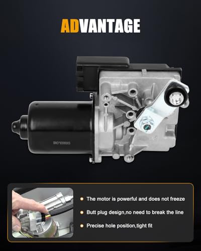 Image of ROADFAR Front Windshield Wiper Motor Fit for Buick for Lesabre 2000-2005 | Fit For Cadillac For DeVille 2000-2005|For Oldsmobile For Aurora 2001-2003|For Pontiac|Replace 12487681|12494827|4 Pins
