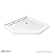 DreamLine 36 in. x 36 in. x 75 5/8 in. H Neo-Angle Shower Base and QWALL-2 Acrylic Corner Backwall Kit in White, DL-6040C-01