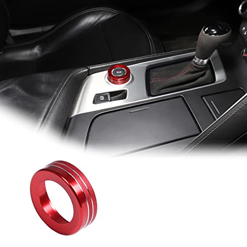 JONKOKO Alloy Car Interior Center Console Multimedia Knob Button Covers