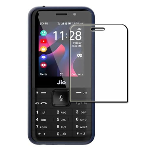 Front Tempered Glass Screen Protector Compatible For JioPhone Prima 2 4G Full Screen Coverage With Easy Installation Kit For Cellphone…