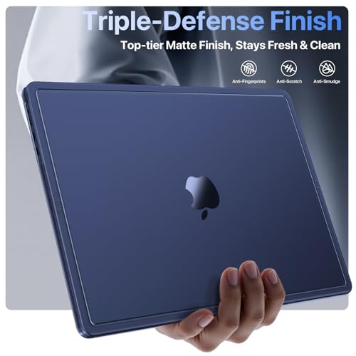 Image of Soonjet CrackGuard for MacBook Air 15 inch Case | M5 M4 M3 M2 2026 2025-2023 | Anti-Crack Upgrade |100% Match Official Color | Laptop Hard Shell + Translucent Keyboard Cover