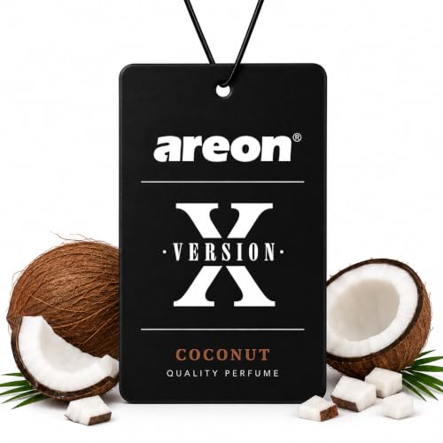 Image of AREON X Version Coconut Paper Hanging Car Air Freshener - Pack of 12