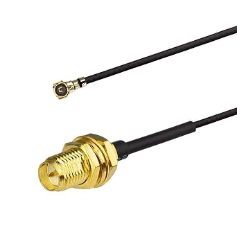 BINGFU Bulkhead Mount WiFi Antenna Cable 20cm 8 inch 2-Pack for Intel AX200NGW 8265AC 8265NGW 7265AC 9560AC M.2 NGFF Interface Wireless Network Card WiFi Adapter