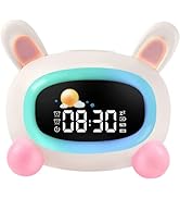 LIORQUE Sun & Moon Rise Kids Alarm Clock, Children's Sleep Trainer, Toddler Ready Wake Clock with...