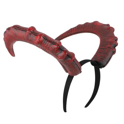 TOYANDONA Diadema con Cuernos Demonio Realistas para Disfraces de Halloween Accesorio Gótico para Carnaval y Fiestas Temáticas Diseño Cómodo y Ligero para Cosplay de Traje Demoníaco