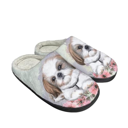 Indoor Slippers Fashion Leopard Animal Print for Women Winter Warm Cozy Fuzzy Shoes Universal Fit for Home Bedroom Kitchen2