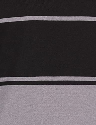 Image of EYEBOGLER Noble Monk Men's Striped Regular Fit T-Shirt (T305 Grey Black White 2XL),XXL