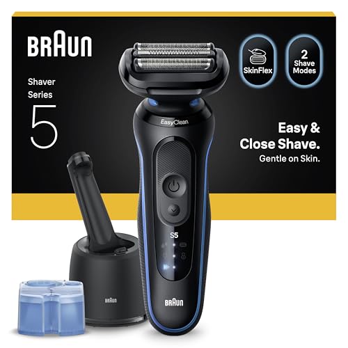 Braun Series 5 Rasierer Herren Elektrisch, Elektrorasierer, Nass- und Trockenrasur, Turbo und Standard Modus, Rasierappa...