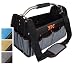 Produktbild YPC Carrier Werkzeugkorb XL  Tragbare Werkzeugtasche mit stabilem Boden, Wasserfest, Reißfest, Faltbar, Schultergurt mit Polster & Metall-Handgriff, Grau-Schwarz, 40,5x30x19,5cm  20 kg Tragkraft