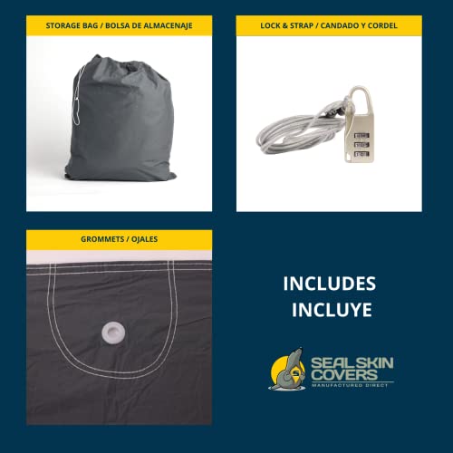 Seal Skin Covers Heavy Duty Waterproof All-Weather Car Cover Protects Against Rain Snow Sun Uv Hail For Automobiles, Full Exterior Cover For Indoor Or Outdoor, Fits Sedans (190-204 Inch) #TOP6