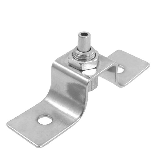 Image of Aexit Silver Tone Padlocks & Hasps Cabinet Door Spring Latch Hasps Catch 3.1 inch