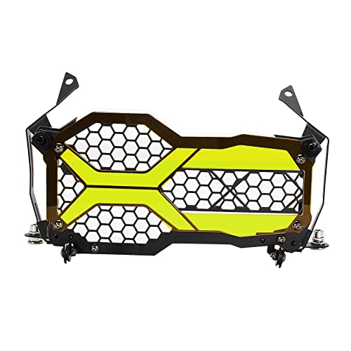 KWETTN Protector parrilla faros Guardia De Faros Con Accesorios De Montaje Cubierta De Protección Para B&MW R1200GS LC Aventura 2013 142021 R1250GS 2018-21 Motocicleta ( Color : Yellow )