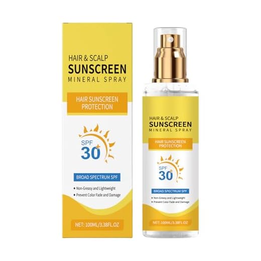 Spray Solare Per Capelli Cuoio Capelluto, 100ML Leggero E Non Grasso Spray Solare SPF 30, Previene Sbiadimento Secchezza Dei Capellis, Sprays Solares Con Protezione UV, Adatto Uomini Donne