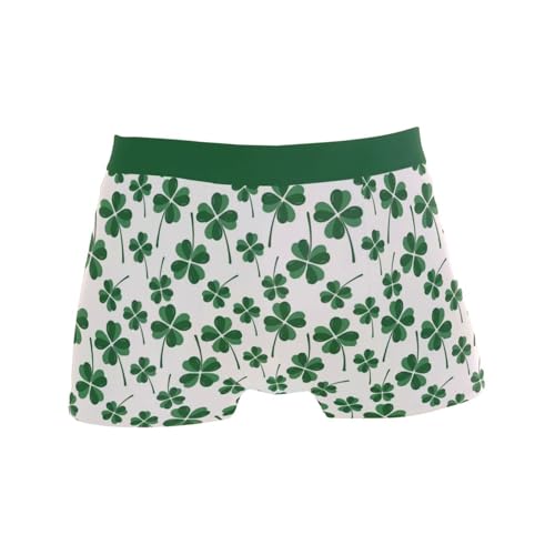 LI ZHI XIN Calzoncillos tipo bóxer para hombre, diseño de trébol verde, Multicolor, XL