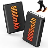 Stofiro 2-Pack 8000mAh Rechargeable Batteries | 5V2A Output | Replacement Spare Batteries for Heated Socks | Compatible with 4 Heating Modes