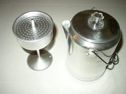 Wilcor Outdoors New 9 Cup Aluminum Coffee Pot Percolator Camp Camping Perc Coffeepot #TOP2