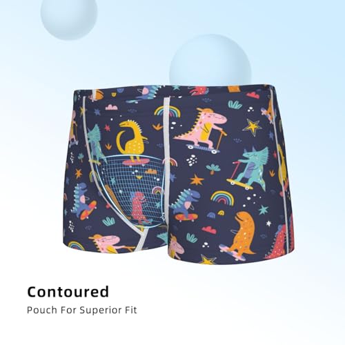 Boys' Cotton Boxer Brief Soft Underwear-Cartoon Dinosaur4