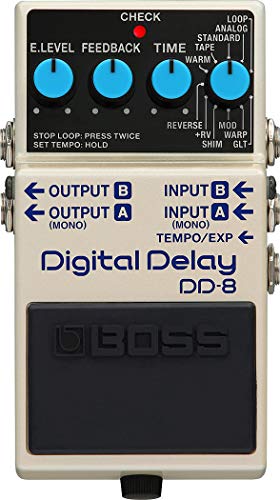 BOSS DD-8 digital delay pedal, one of the best delay pedal options for versatile guitar rigs