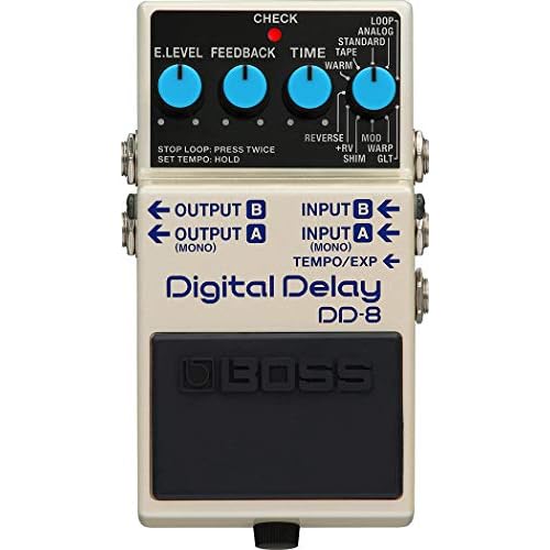 Pedal BOSS DD-8 Digital Delay — Amplio rango sonoro y máxima potencia de delay, configuración mono o estéreo con 11 modos