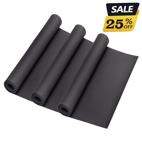 Image of 3-Pack 1mm Black Foam Sheet, 13.5 inch x 49 inch EVA Foam Roll Premium eva Craft Foam for Cosplay Costume by MEARCOOH