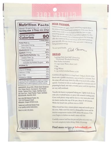 Image of Bob's Red Mill Gluten Free Homemade Wonderful Bread Mix, 16oz