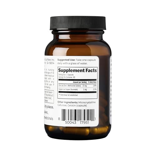 Santa Cruz Paleo Zinc & Copper Supplement