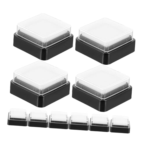 Homoyoyo 10 piezas Unidades Almohadillas de Tinta Vacías para Manualidades DIY Esponja Color para Pintura con Dedos y Accesorio Práctico para Aficionados al Arte