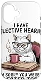 Gatto Divertente Sarcastico Caffè I Have Selective