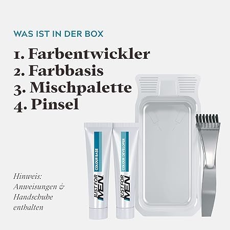 Haarfärbemittel für Herren Just for Men Schnurrbart und Bartfarbe
