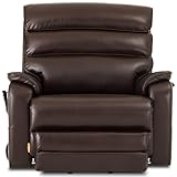 DYNOX 500LBS Heavy Duty Big and Tall Power Lift Recliner Chair, Extra Wide Tri-Motor Lift Chair with Reinforced Steel Frame, Extended Footrest, Heat Massage, 9398L, Faux Leather, Brown
