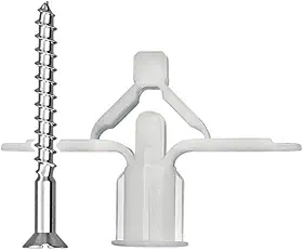 Sfor | Bucha Fly 2 + Parafuso Madeira Philips 4,2x55 | 15 Peças | Bucha para Placa de Gesso, Drywall, Forro e Teto de Gesso