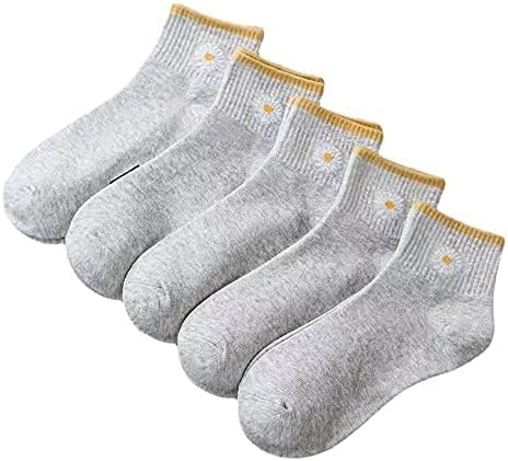 6/12 Pairs Womens Daisy Socks Vintage Patterned Crew Novelty Ankle Cute Floral Casual Dress Socks - Image 4
