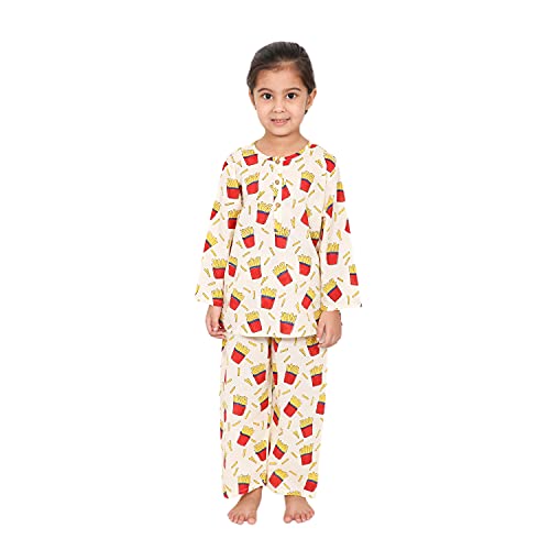 Image of Cotton Night Suit for Boys & Girls | Kids Pajama Set | Baby Girls Top-Pant Set | Kids Dress