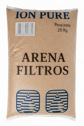 KURIL Ion Pure Arena de Sílice para Filtros de Piscina – Granulometría 0,5 1 mm o 1 2 mm – Saco 25 kg – Filtración eficiente para Piscinas privadas y públicas