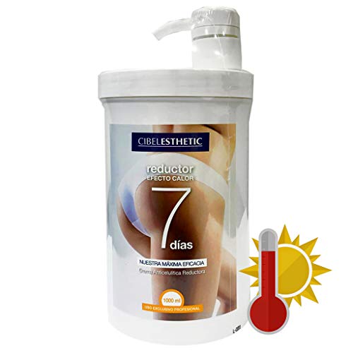 Crema Anticelulítica Reductora Efecto Calor - 1000ml, Crema profesional para combatir celulitis