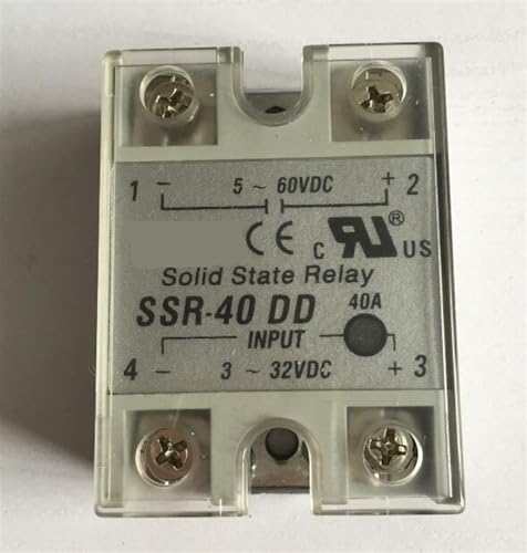 Relais semi-conducteurs SSR-100DD boîtier étanche poussière 3-32VDC vers 5-60VDC