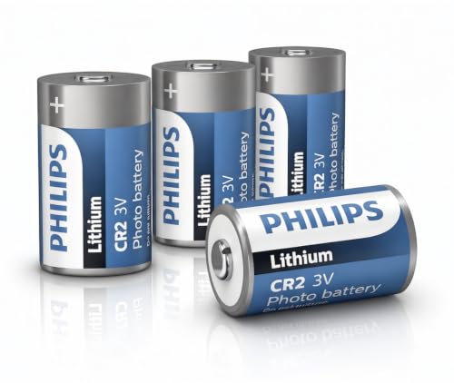 PHILIPS CR2 Battery 4-Pack 3V 800mAh Lithium for Devices
